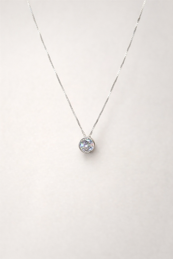 Cadena con punto de luz 6mm en plata 925