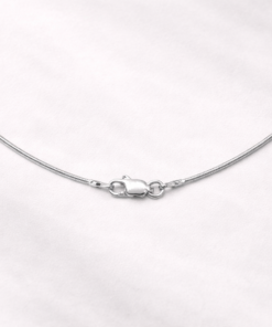 Cadena plata 925 colita de ratón, de 50cm con broche mosquetón