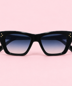 Lente de sol unisex ÉLITE de formato cat eye geométrico con diseño moderno celeste