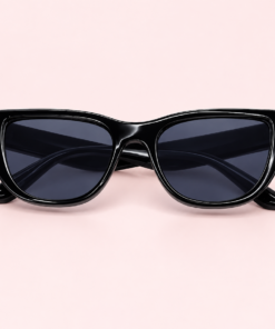 Lente de sol unisex VELA de formato geométrico con diseño moderno y líneas definidas negro