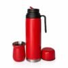 termo 1lr+mate 160ml rojo