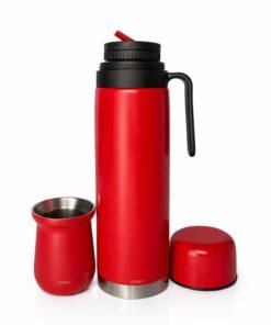 termo 1lr+mate 160ml rojo