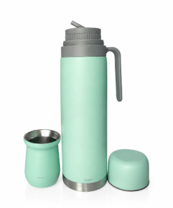 termo 1lr+mate 160ml verde agua