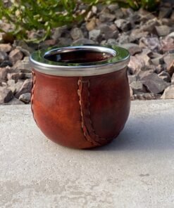 Mate cerámica forrado estilo perita