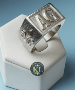 Anillo sello plata y oro personalizado