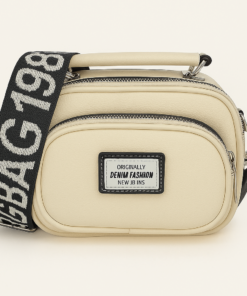 Morral Kat liso con correa regulable crudo