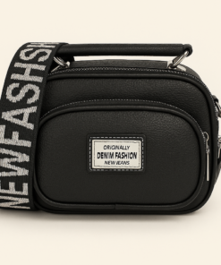 Morral Kat liso con correa regulable negro