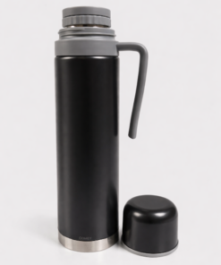 Termo 750ml con manija y pico cebador negro