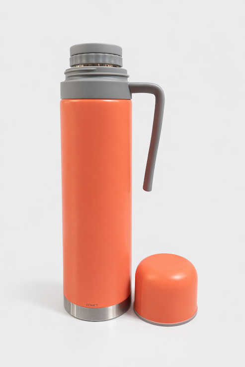 Termo 750ml con manija y pico cebador coral