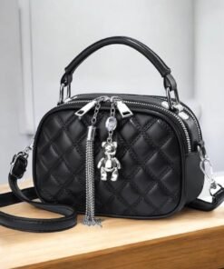 Morral bear capitoneado con llavero negro