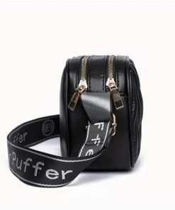 morral puffy negro de costado