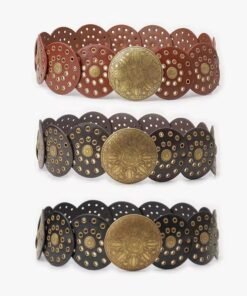 3 cintos boho diferentes colores