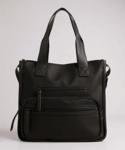 Bolso tokio mediano con varios bolsillos negro