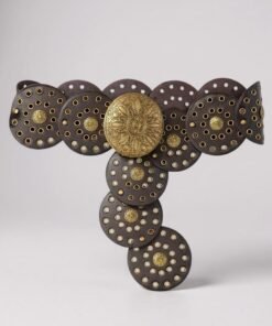 cinto boho con chapon y ojalillo marron