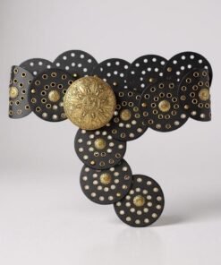 cinto boho con chapon y ojalillo negro