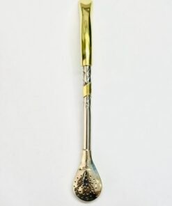 bombilla picoloro alpaca labrada boquilla bronce y aplique