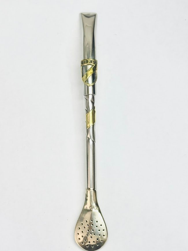 bombilla picoloro alpaca con aplique bronce danubio