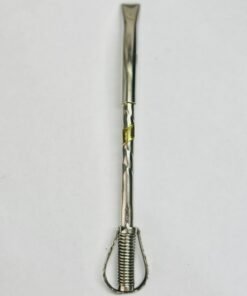 bombilla criolla tradicional alpaca con resorte y aplique