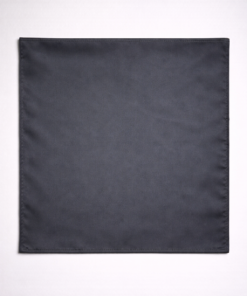 Pañuelo de seda cuadrado 70x70 cm liso color negro