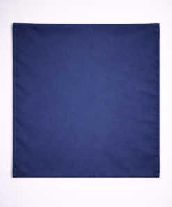 Pañuelo de seda cuadrado 70x70 cm liso color azul