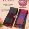 Combo Día de la Madre con dos bufandones a elección, accesorios abrigados y modernos para uso diario