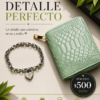 Combo Detalle Perfecto- Billetera y pulsera con dije en acero