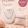 Combo Día de la Madre con cadena de acero mamá y pulsera con dije redondo con dedicatoria, set de joyería con significado
