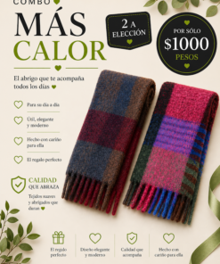 Combo mas calaror, 2 bufandones a elecciion