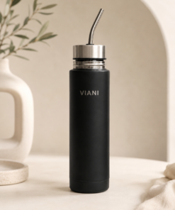 Mate autocebante de acero 500 ml con bombilla y tapón clásico