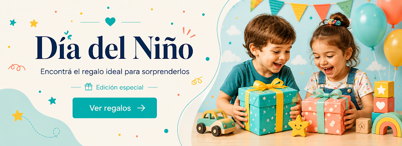 Banner dia del padre, niño abrasando a su papa junto con al regalo