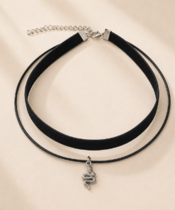 choker con dije serpiente